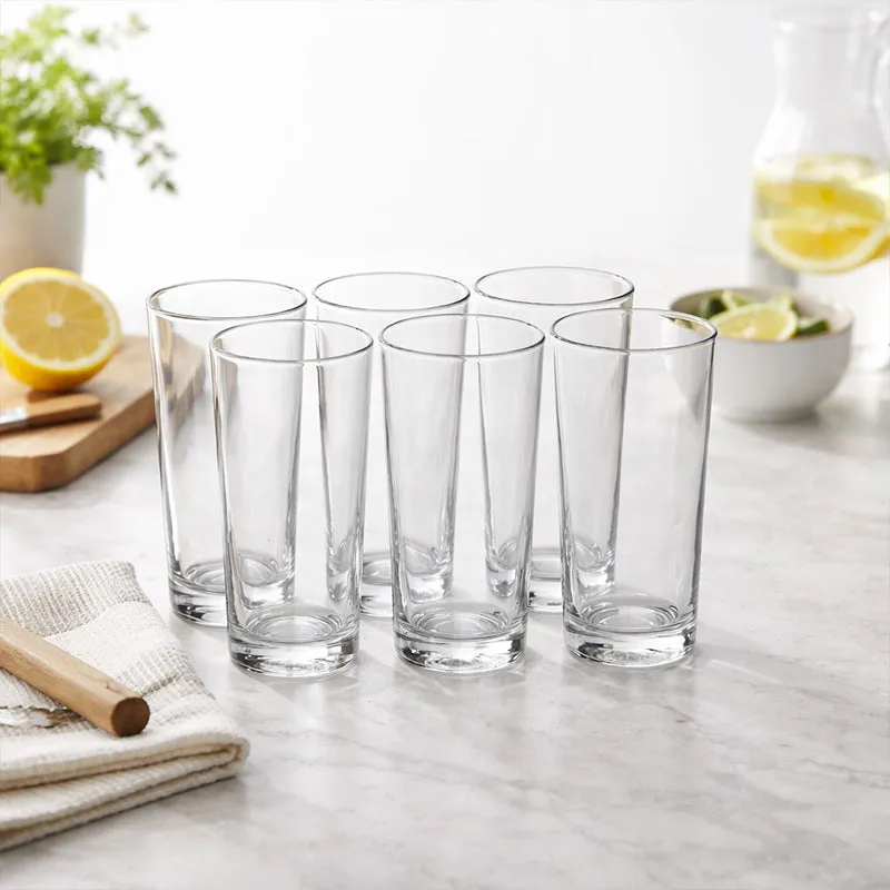 Troopee Straight Glass Tumbler (300 mL Each) - Set Of Six media 3