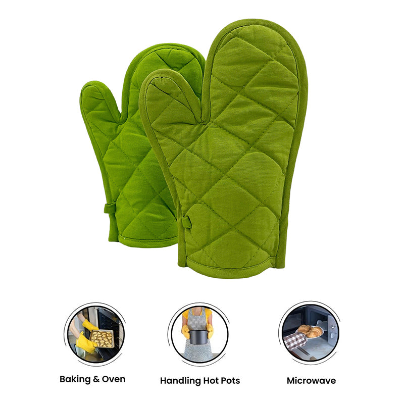 Swayam Garde Kitchen Gloves (Olive Green) - Set Of Two media 6