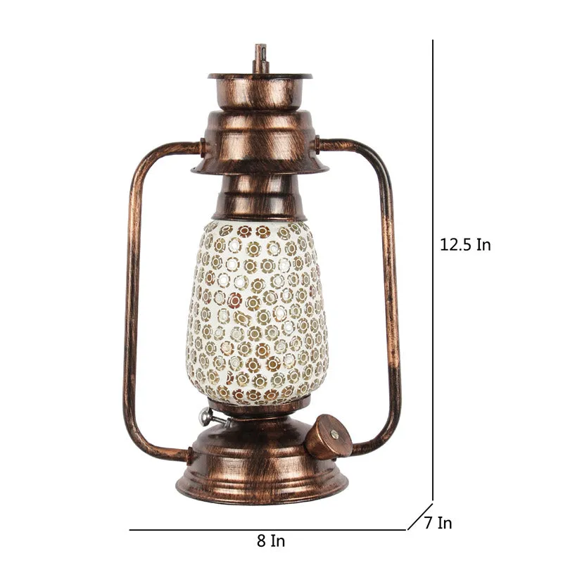 Navina Mosaic Lantern Iron Wall Lamp - Copper media 7
