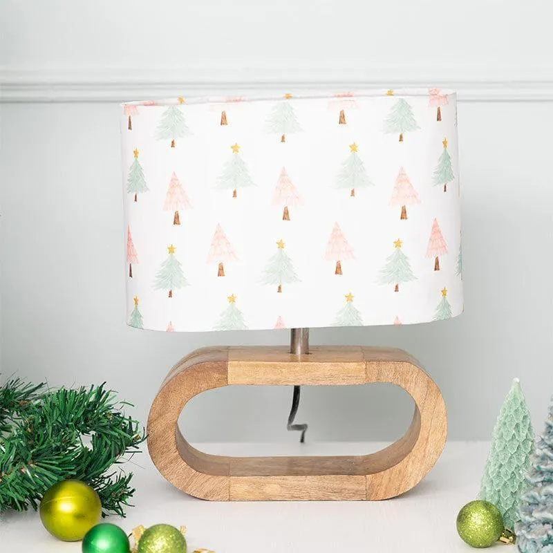 Christmas Tree Moderna Fabric Table Lamp - Multicolor media 3