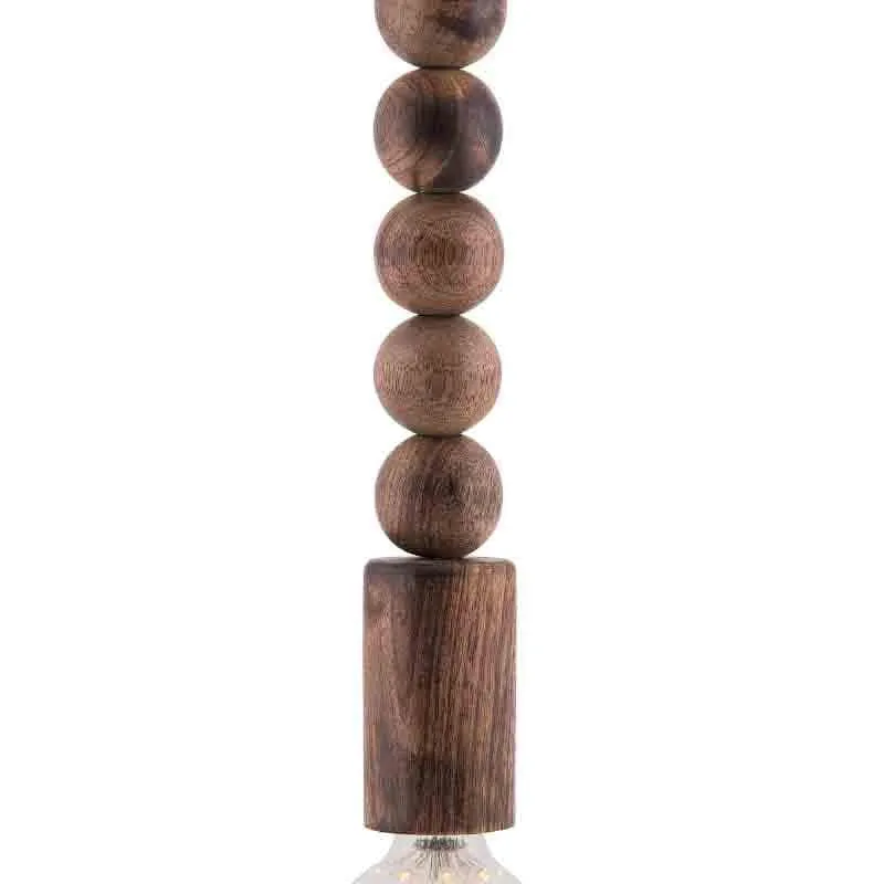 Savage Beaded Wooden Ceiling Lamp media 5