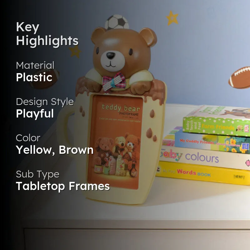 Teddy Sip Kids Photo Frame - Brown media 2