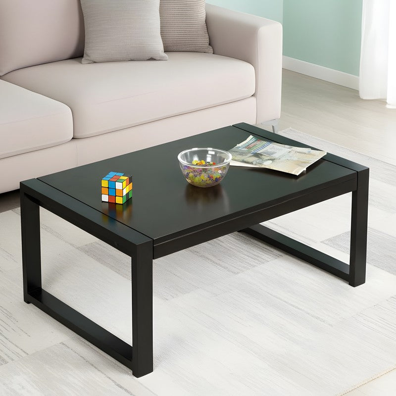 Yynex Sheesham Wooden Center Table - Black