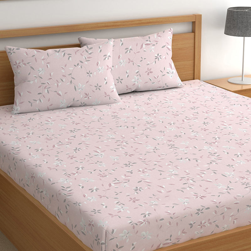 Donna Fitted Microfiber Bedsheet - 150 GSM
