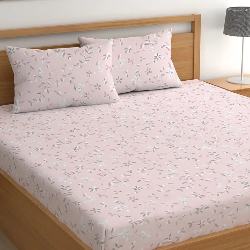 Donna Fitted Microfiber Microfiber Bedsheet - 150 GSM media 1