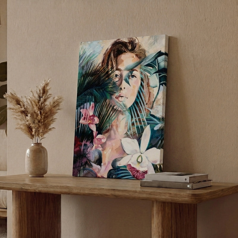 Jungle Bloom Canvas Wall Painting