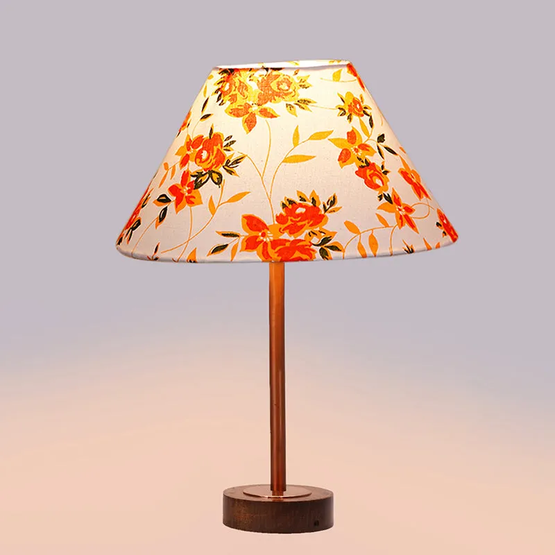 Baskara Cone Rodin Wooden Table Lamp - Multicolor media 5