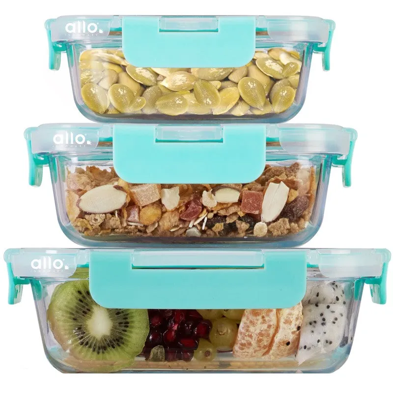 Niblet Leak Proof Glass Lunch Box - Set Of Three media 4