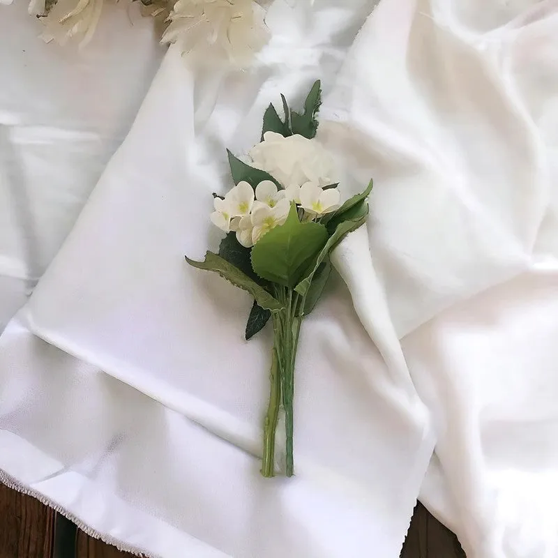 Bloomelle Artificial Flowers Bunch - White media 4