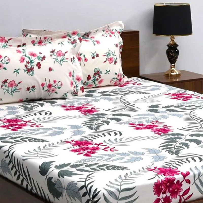 Dhriti Floral Microfiber Bedsheet - 120 GSM media 4