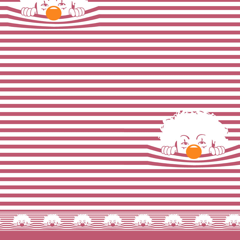 Illusion Stripey Fun Cotton Bedsheet (Pink) - 200 TC media 3