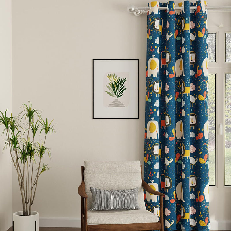 Urban Space Lion King Curtain - Blue media 2