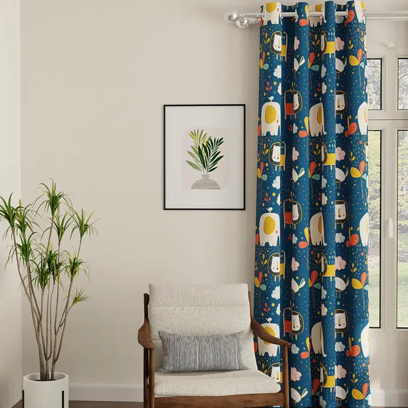 Urban Space Lion King Curtain - Blue media 2