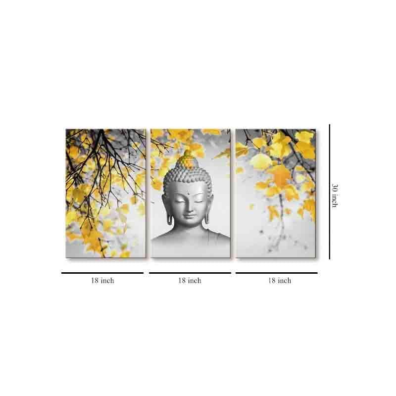 Tranquility Poly Canvas Wall Art - Three Piece Set media 7