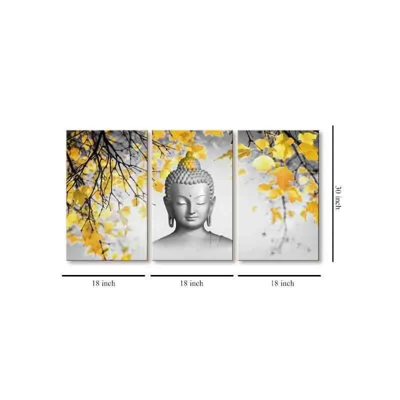 Tranquility Poly Canvas Wall Art - Three Piece Set media 7