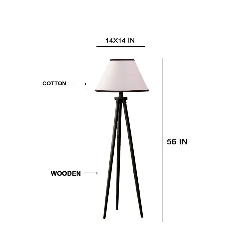 TriElite Conical Floor Lamp (White,Black) media 6