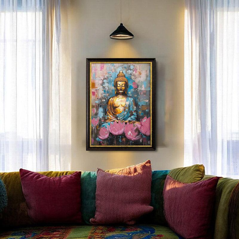 Lotus Serenity Buddha Wall Art