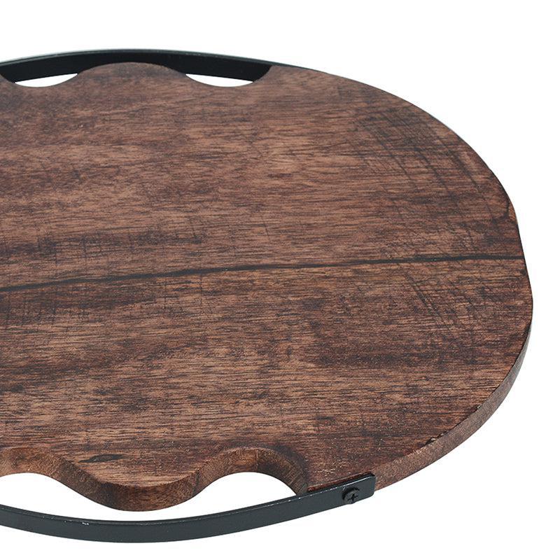 Timber Cut Wood & Iron Chopping Board media 4