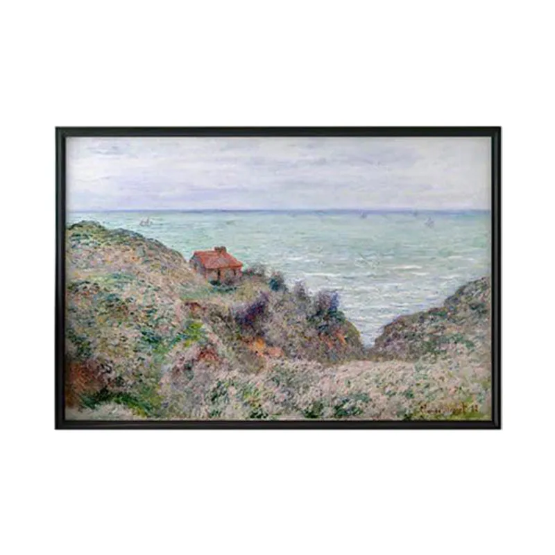 Cabin Of The Customs Watch By Claude Monet - Black Frame media 6