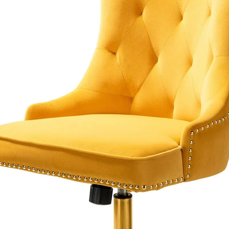 Seatra Neem Wood Office Chair - Yellow media 7