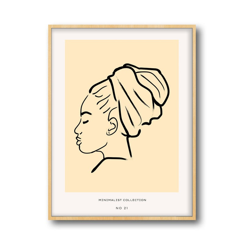 Aura Archival Canvas Wall Art - Natural Brown Frame media 5