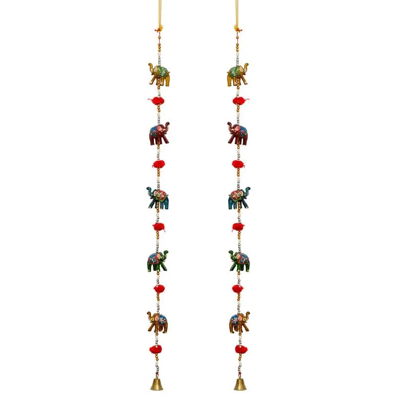Indie Ceramic Elephant Latkan - Set Of Two media 4