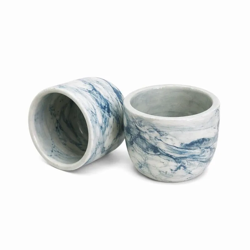 Coastal Swirl Ceramic Planter (White) - Set of Two media 5