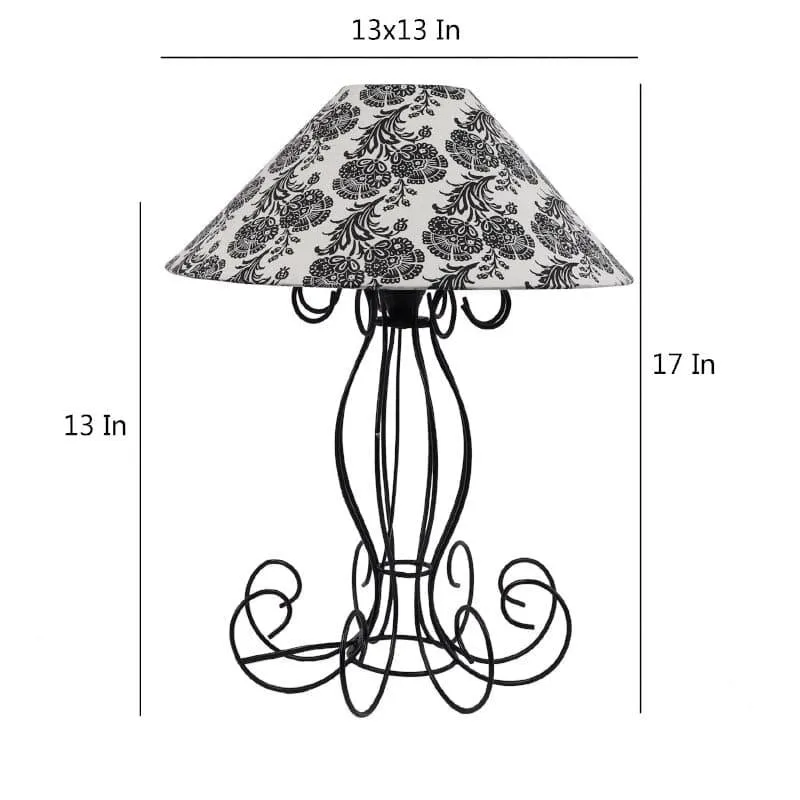 Filigree Kaito Fabric Table Lamp - Black,White media 5