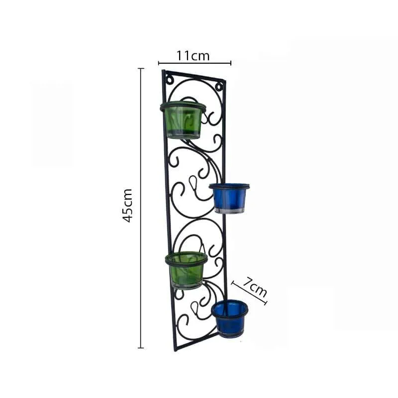 Twisted Luminaire Candle Holder (Green & Blue) - Set Of Two media 5