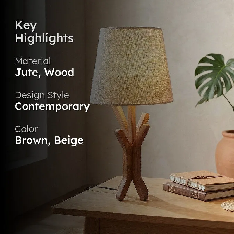 Kyrielle Jute Table Lamp - Brown,Beige media 2