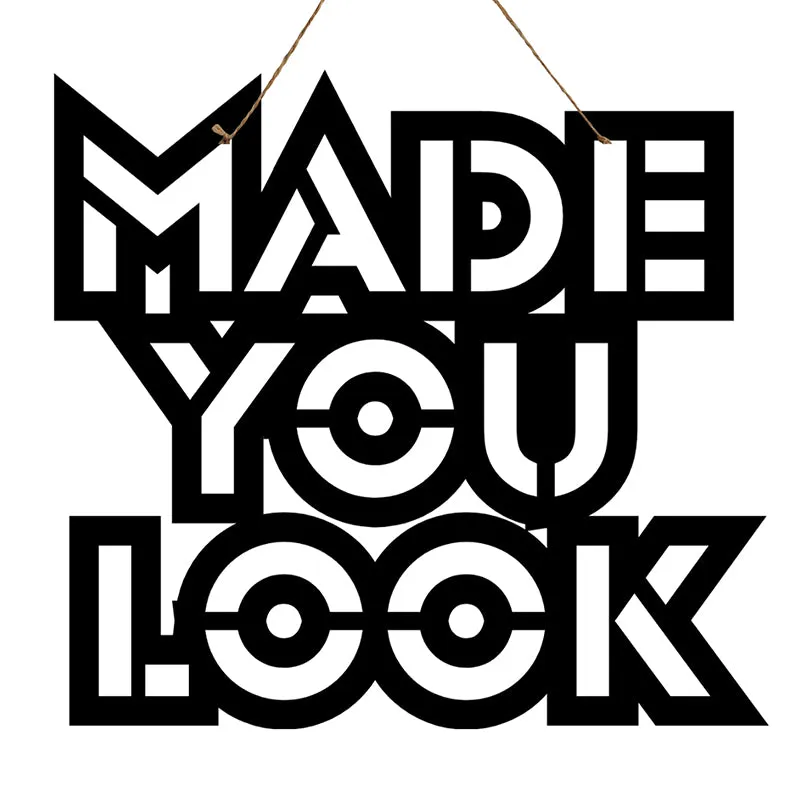 Made You Look Mild Steel Wall Accent media 3