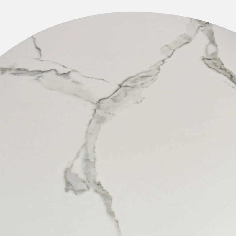 Aurum Ovette Accent Table with Marble Top media 4