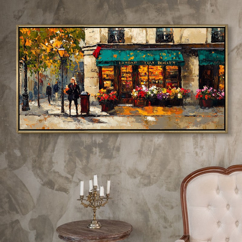 Boutique Bindings Canvas Wall Painting With Frame