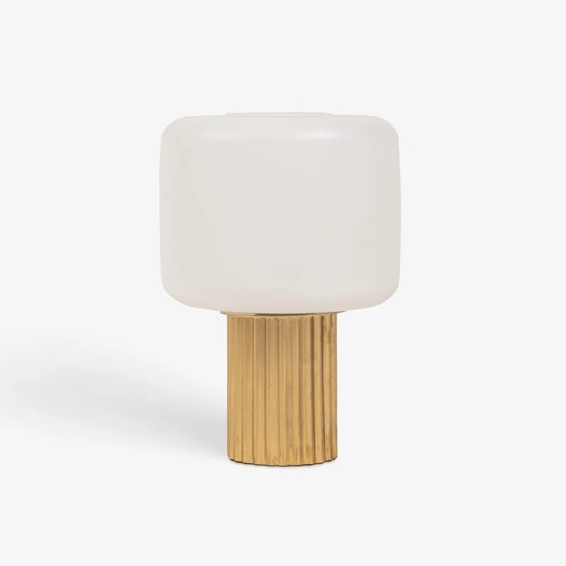 Orange Tree Glided Glass Table Lamp - White,Gold media 5