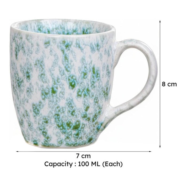 Mellow Ceramic Tea Cup (100 mL Each) - Set Of Two media 7