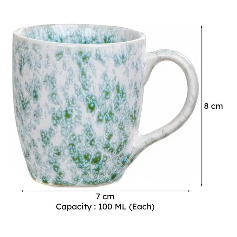 Mellow Ceramic Tea Cup (100 mL Each) - Set Of Two media 7