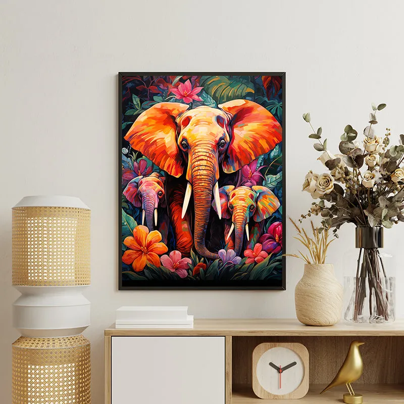 Elephant Pride Pose Canvas Wall Art media 3