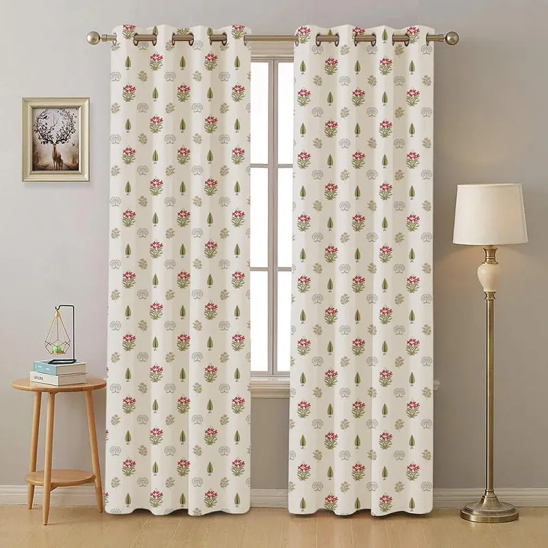 Urban Space Antaara Curtain (Pink) - Set Of Two media 2