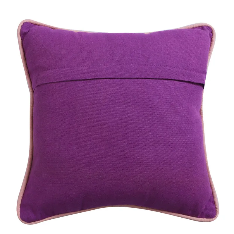 Thread & Daisy Cotton Cushion Cover - Purple media 5
