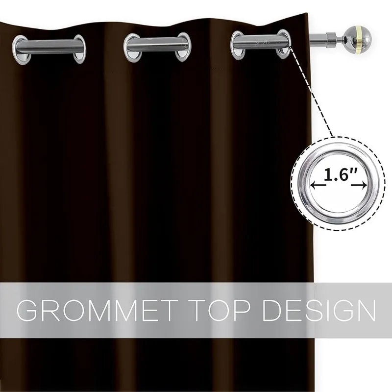 Vienna Pleated Curtain Valance (Cocoa Brown) - Set Of Two media 3