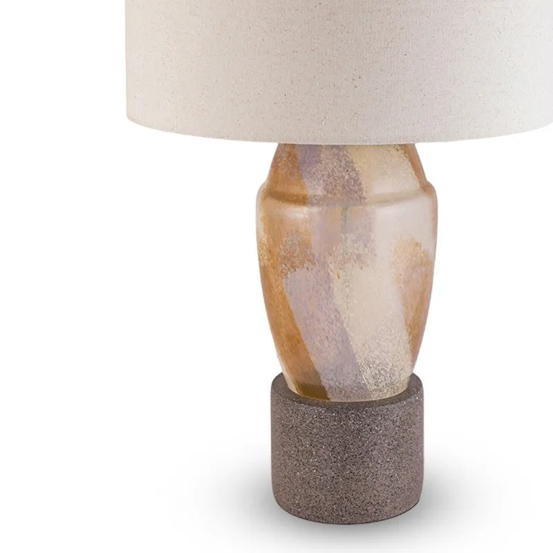 AarviDecor Keaton Decorative Fabric Table Lamp - White media 6