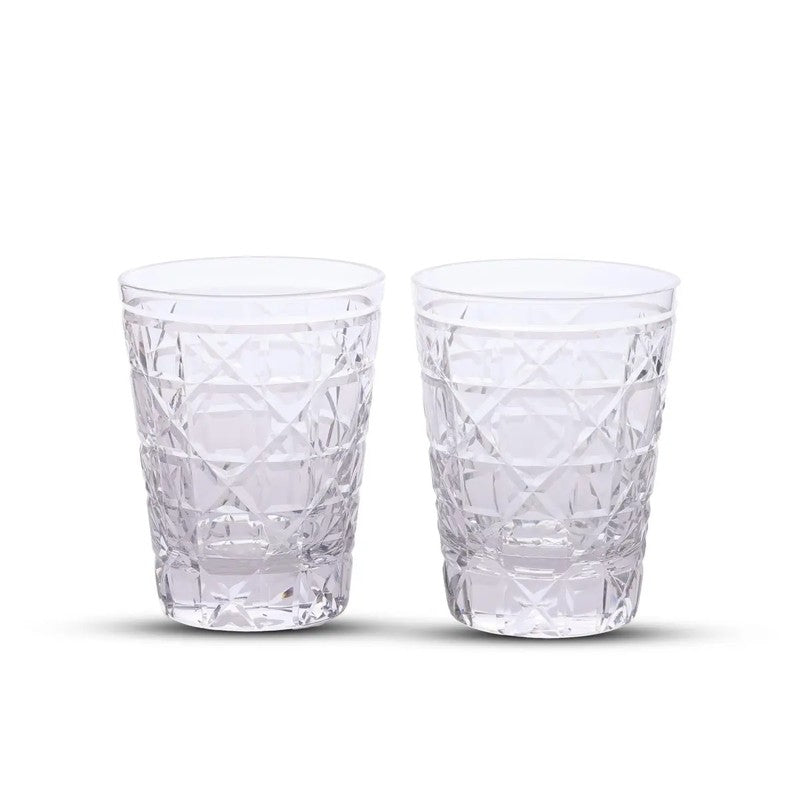 Crystal Sip  Drinking Glasses (320 mL Each) - Set of Two media 5