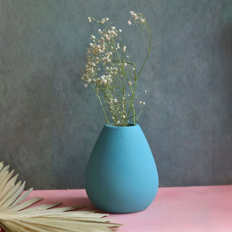 Yelena Ceramic Vase - Blue media 3