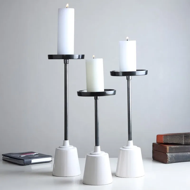 Aurum Balance Multi (Arm Candle Holder - Black) - Set Of Three media 1
