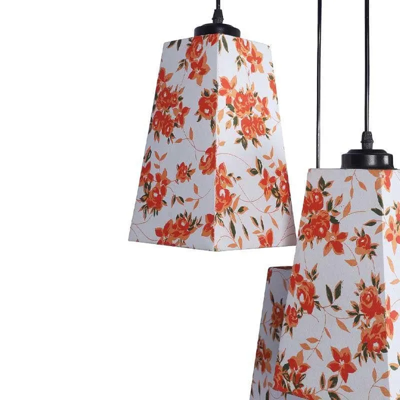 Orange Fleur Cluster Ceiling Lamp media 6