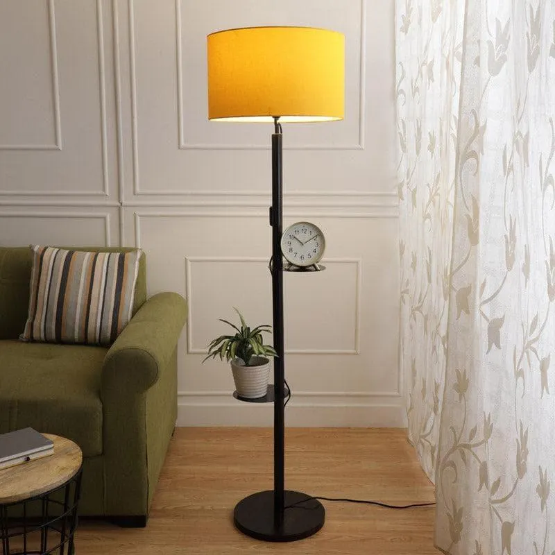 Citrine Musa Floor Lamp With Shelf media 3
