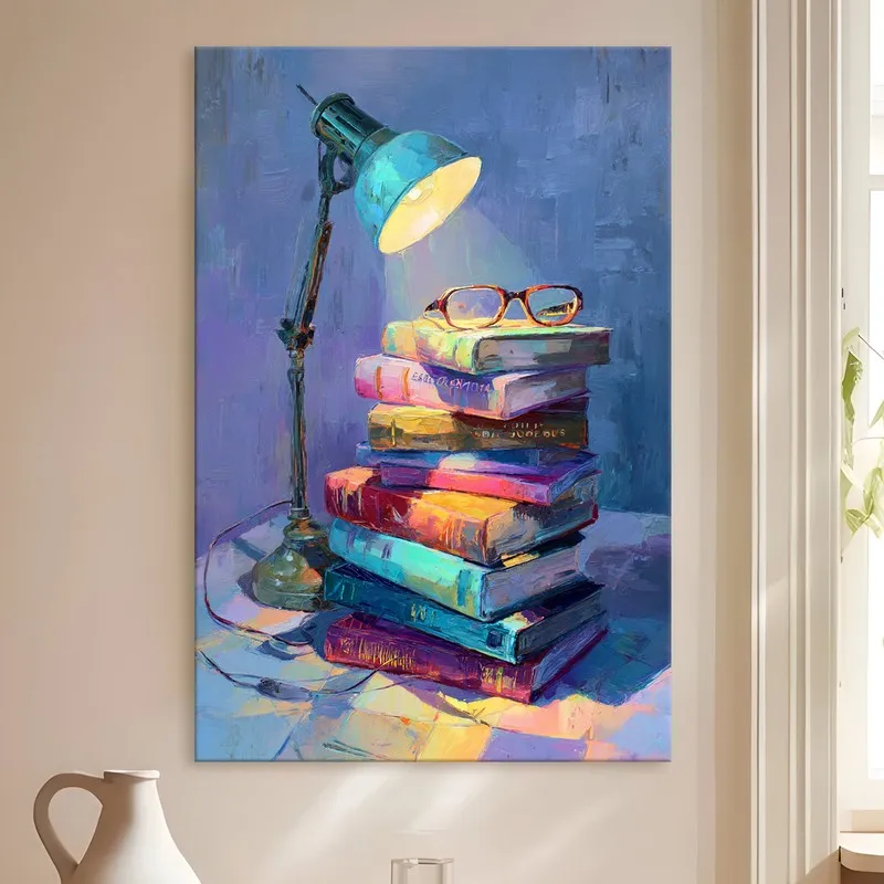 Literary Glow Canvas Canvas Wall Art media 4