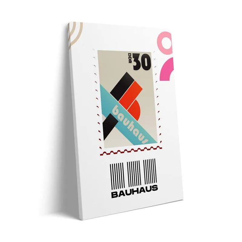 Postal Stamp Archival Canvas Wall Art - Black Frame media 7