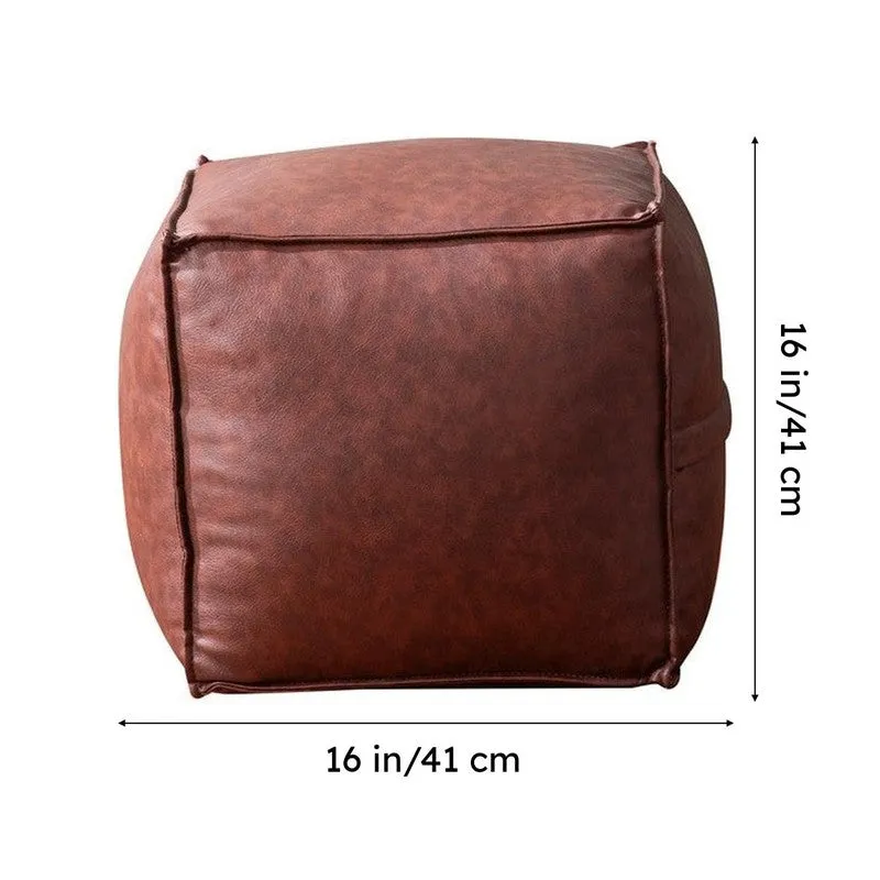 Clean Lines Pouffe - Brown media 11