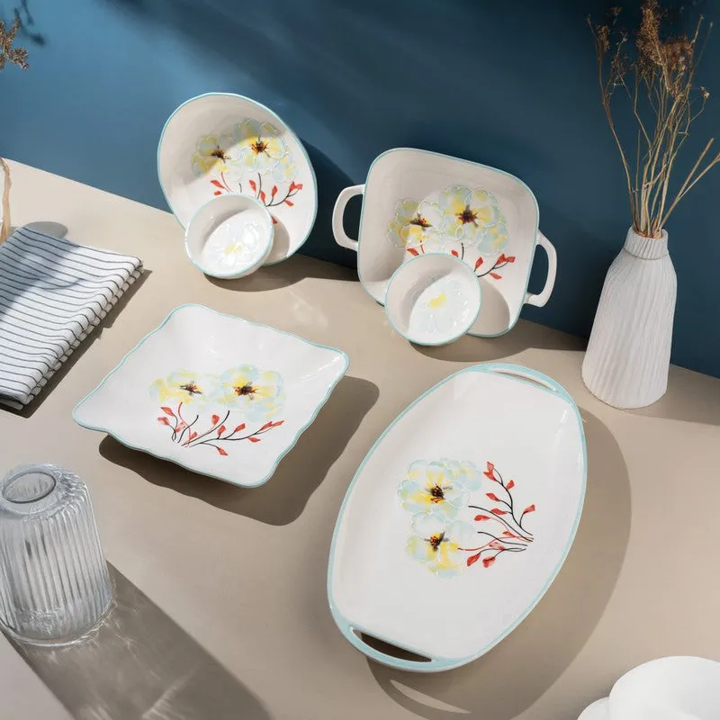 Saffron I Porcelain Snack Set - Six Piece Set media 1